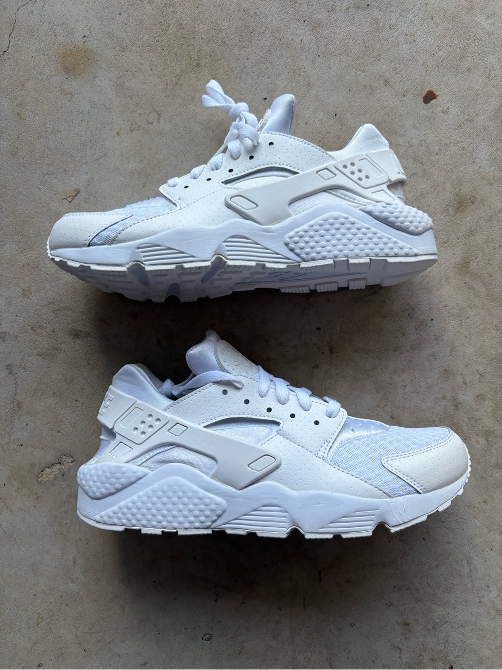 White Huarache Run Sneakers